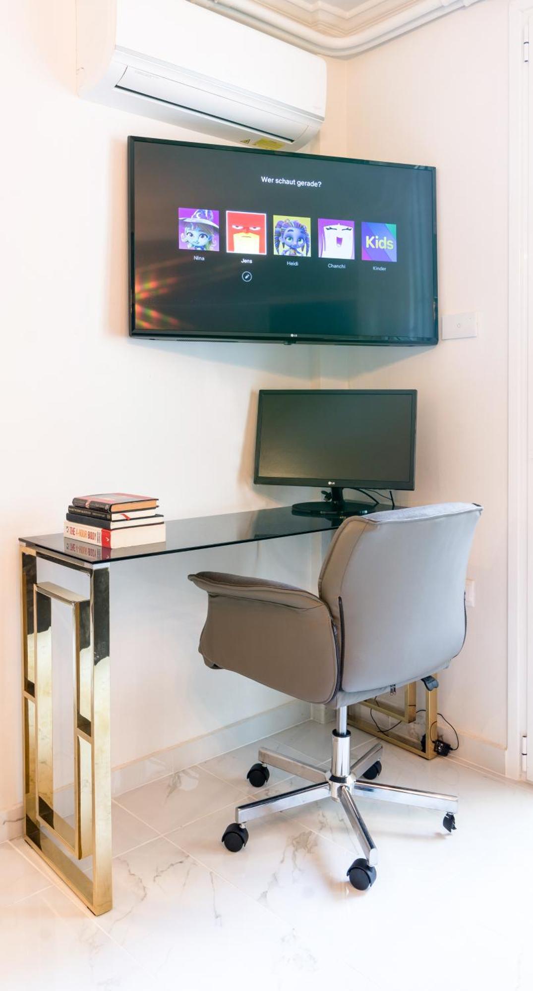 Peaceful Private Garden Office Espresso Apartament Ateny